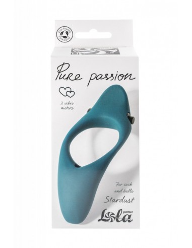 Wibrujący Pierścień Na Penisa Erection Vibroring Pure Passion Stardust Green - Pierścienie erekcyjne wibrujące - 5