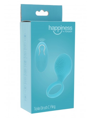 Tickle Brush C-Ring - Pierścienie erekcyjne wibrujące - 2