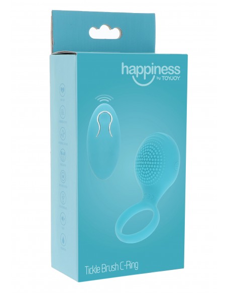 Tickle Brush C-Ring - Pierścienie erekcyjne wibrujące - 2