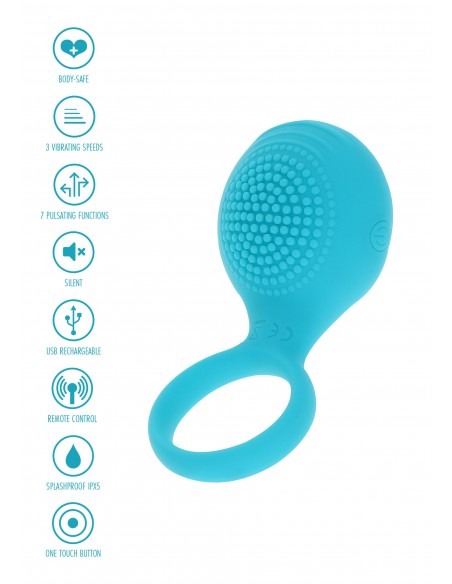 Tickle Brush C-Ring - Pierścienie erekcyjne wibrujące - 6