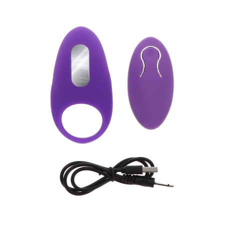 C-ring Tease & Arouse z wibracją i pilotem, 11 cm - 4