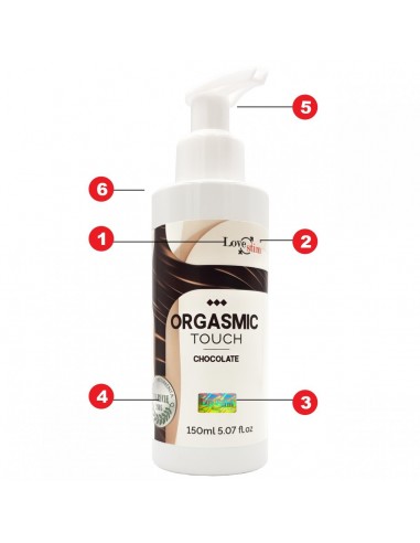Orgasmic Touch Chocolate 150 ml - Olejki i żele do masażu - 4