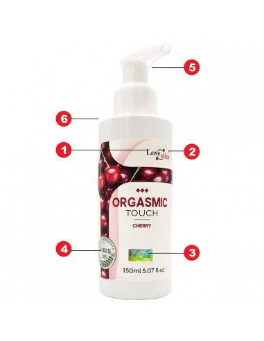 Orgasmic Touch Cherry 150 ml - Olejki i żele do masażu - 3