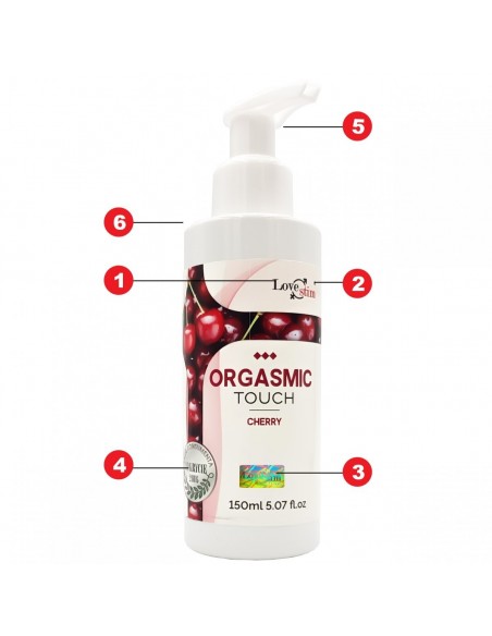 Orgasmic Touch Cherry 150 ml - Olejki i żele do masażu - 3