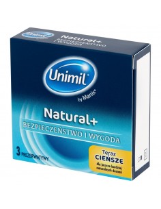 UNIMIL BOX 3 NATURAL+ - Prezerwatywy klasyczne - 1