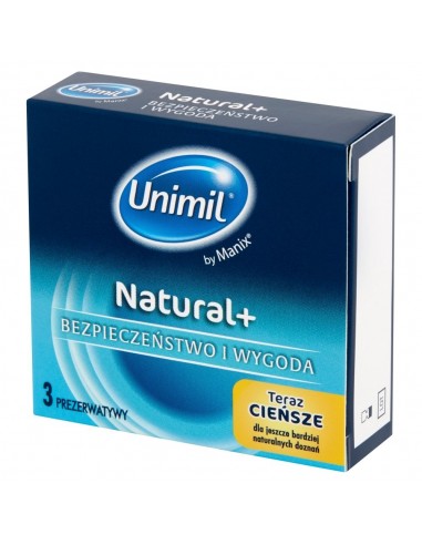 UNIMIL BOX 3 NATURAL+ - Prezerwatywy klasyczne - 1