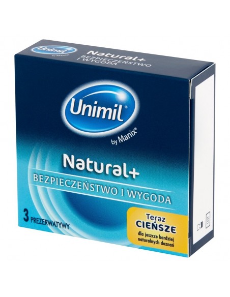 UNIMIL BOX 3 NATURAL+ - Prezerwatywy klasyczne - 1