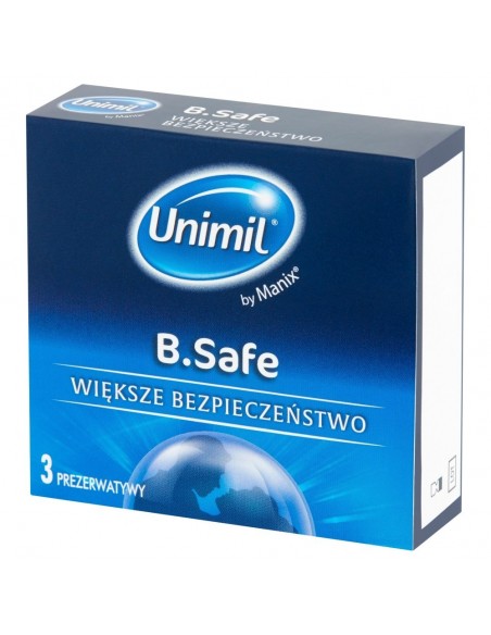 Unimil B.Safe BOX 3 - Prezerwatywy klasyczne - 1