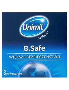 Unimil B.Safe BOX 3 - Prezerwatywy klasyczne - 1 2