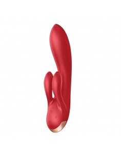 Wibrator Króliczek Double Flex Connect App (Red) - Wibratory Króliczki - 1 2