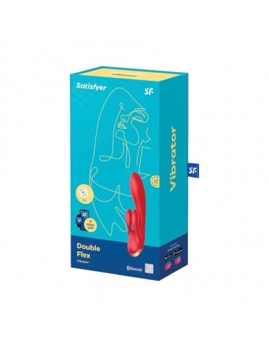 Wibrator Króliczek Double Flex Connect App (Red) - Wibratory Króliczki - 3