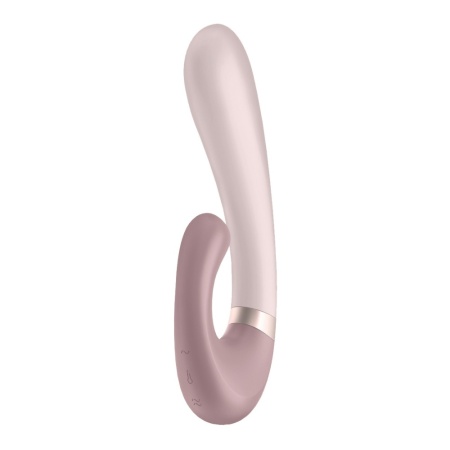 Wibrator Satisfyer Heat Wave Connect App (Mauve) - podwójny silnik, podgrzewanie do 39°C, 19 cm - 2