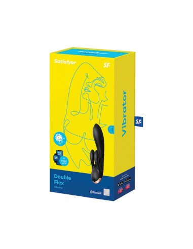 Wibrator Króliczek Double Flex Connect App (Black) - Wibratory Króliczki - 3