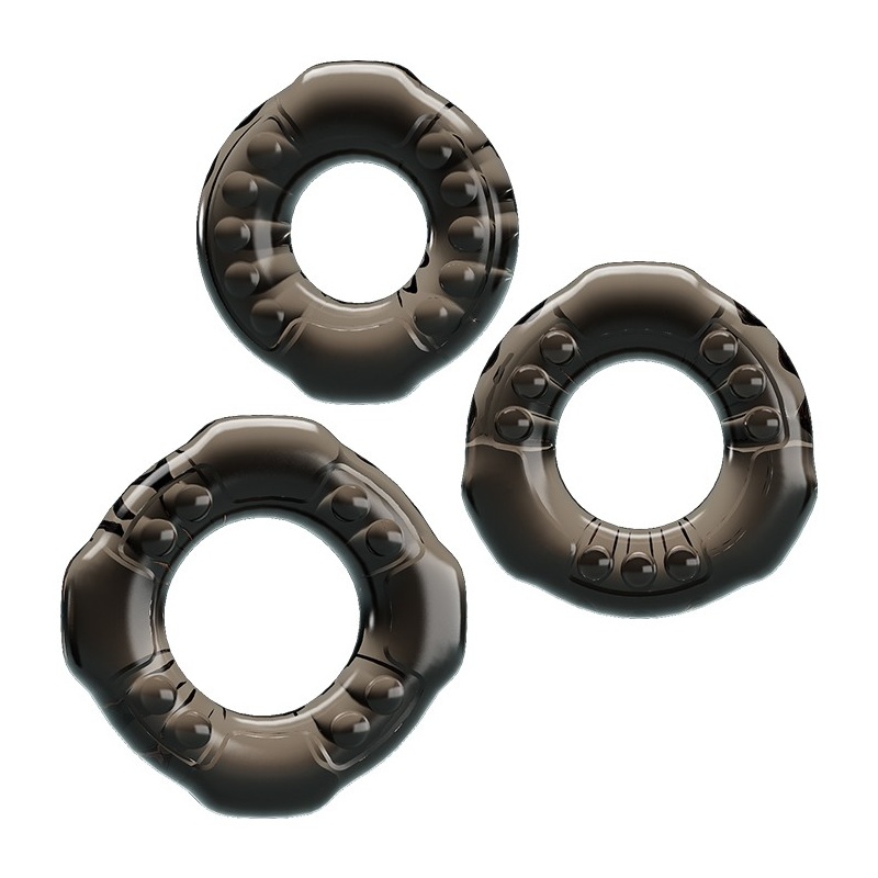 Zestaw trzech pierścieni na penisa Cock Three Rings 38/39/44 mm - 1