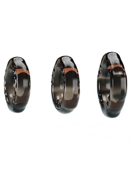 Pierścień na penisa Baile - Cock Three Rings - Pierścienie erekcyjne niewibrujące - 3
