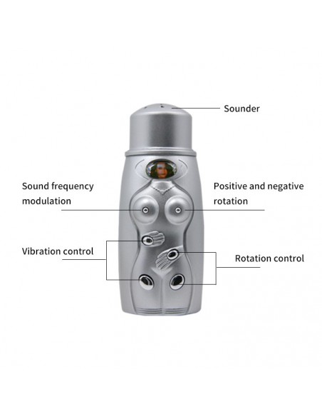 Baile -Realistic Vagina And Ass, Vibration Rotation Heating Function Sex Talk  - Masturbatory i Sztuczne pochwy - 8