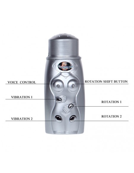 Superclimax, Heating Function Vibration Rotation Sex Talk Sucking - Masturbatory i Sztuczne pochwy - 9