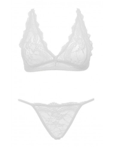 Ouno-Sexy Lingerie Set 2 parts-S/M-White - Komplety bielizny erotycznej - 1