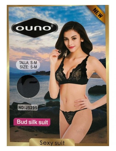 Ouno-Sexy Lingerie Set 2 parts-S/M-White - Komplety bielizny erotycznej - 2
