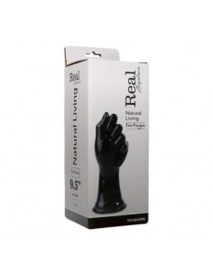 Dildo w Kształcie Dłoni do Fistingu Czarne 24 cm - Dilda giganty - 1 2