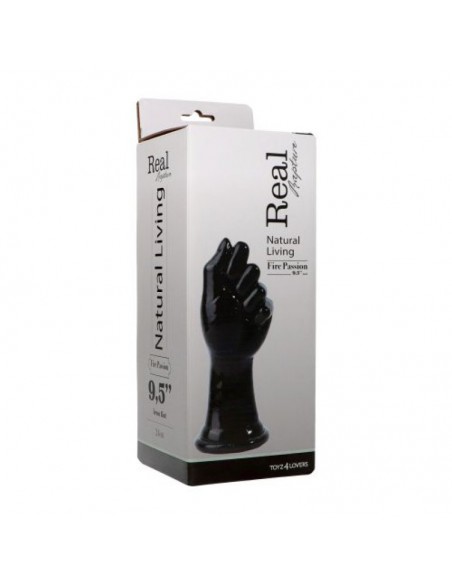 Dildo w Kształcie Dłoni do Fistingu Czarne 24 cm - Dilda giganty - 2