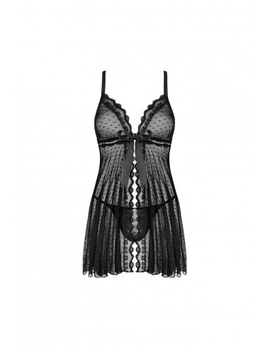 Marrbel Babydoll I Stringi Czarny   - Babydoll - 5