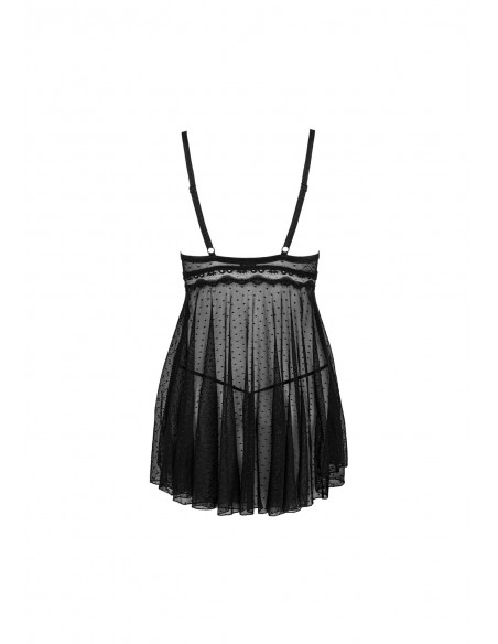 Marrbel Babydoll I Stringi Czarny   - Babydoll - 6