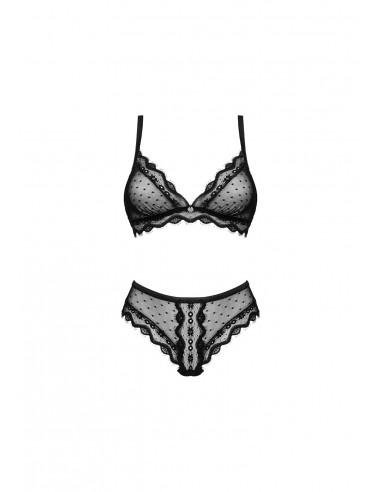 Bielizna-Marrbel komplet 2-częściowy czarny  S/M - Komplety bielizny erotycznej - 5