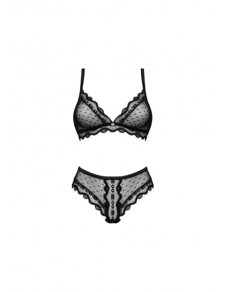 Bielizna-Marrbel komplet 2-częściowy czarny  S/M - Komplety bielizny erotycznej - 5