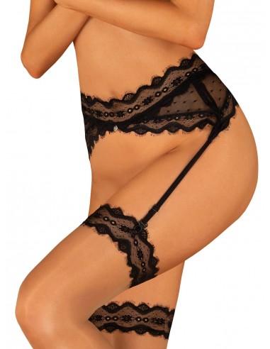 Marrbel pas do pończoch czarny - Pasy do pończoch i podwiązki - 3