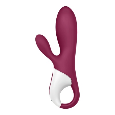 Wibrator Hot Bunny Connect App - podgrzewany stymulator punktu G i łechtaczki, 2 silniki, Bluetooth, IPX7 wymiary producenta: ni - 1 2