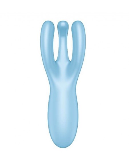 Wibrator Stymulujący Threesome 4 Connect App (Blue) - WIBRATORY DLA PAR - 3