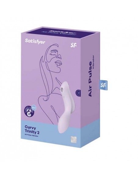 Wibrator Stymulujący Curvy Trinity 2 (Violet) - Wibratory Bezdotykowe - 5
