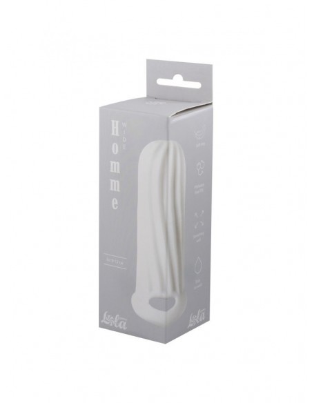 Penis sleeve Homme Wide White for 9-12cm - Przedłużki i nakładki na penisa - 2