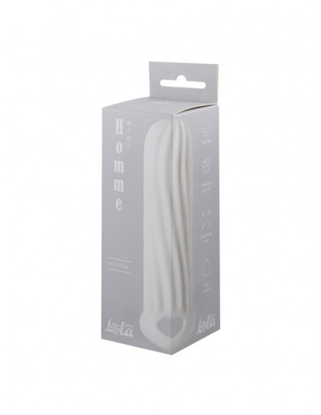 Penis sleeve Homme Wide White for 11-15cm - Przedłużki i nakładki na penisa - 2