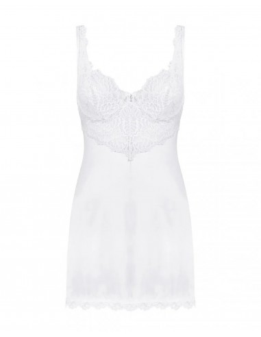 Bielizna-Amor Blanco koszulka i stringi biały   S/M - Koszule nocne - 7