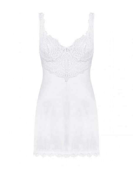 Bielizna-Amor Blanco koszulka i stringi biały   S/M - Koszule nocne - 7