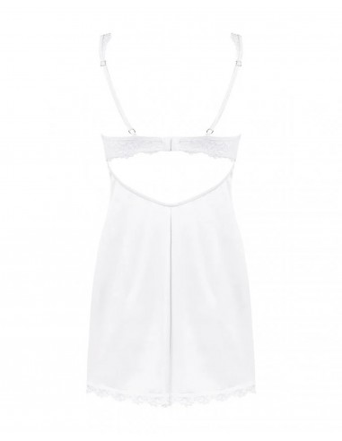 Bielizna-Amor Blanco koszulka i stringi biały   S/M - Koszule nocne - 8