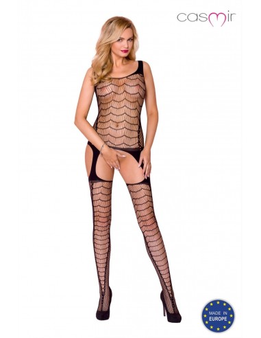 Uwodzicielski Bodystocking OneSize CA007 Czarny - Bodystocking - 1