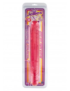 Podwójne Dildo DOUBLE DONG 12"""""""" PINK JELLY - Dilda podwójne - 1