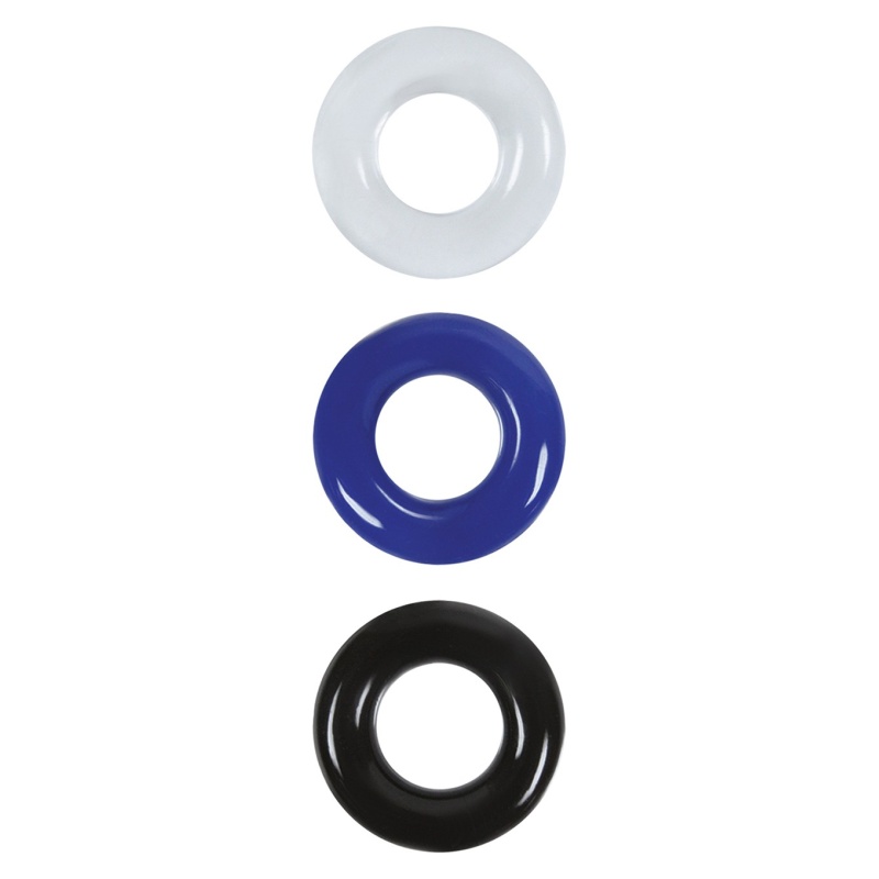 Pierścienie erekcyjne SCALA Stamina Rings, superelastyczne TPE, 1,8 cm - 2