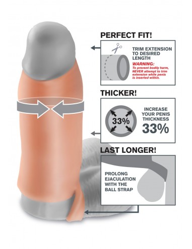 Stymulator-FX REAL FEEL ENHANCER XL - Przedłużki i nakładki na penisa - 3