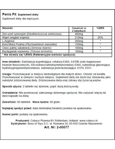 PENIS FIT (60 PCS) LAVETRA - Powiększenie penisa - 2