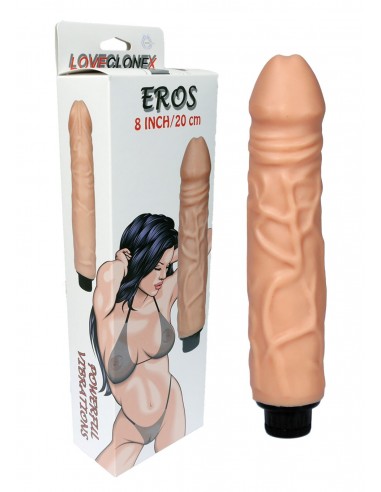 Realistyczny W Dotyku Wibrator Eros-Loveclonex 8""""-Vibration - Wibratory Realistyczne - 1