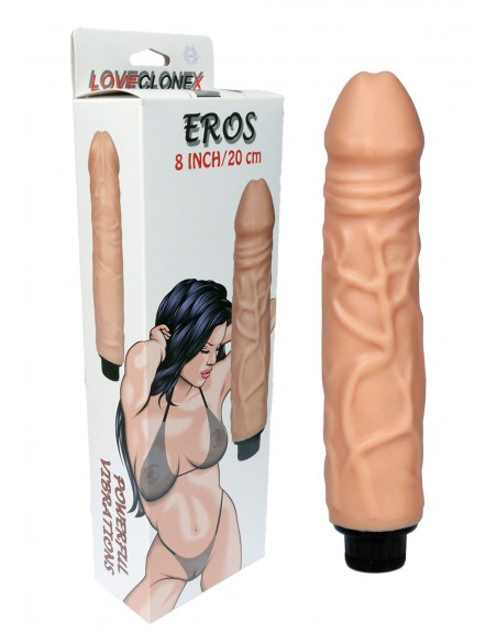 Realistyczny W Dotyku Wibrator Eros-Loveclonex 8""""-Vibration - Wibratory Realistyczne - 1