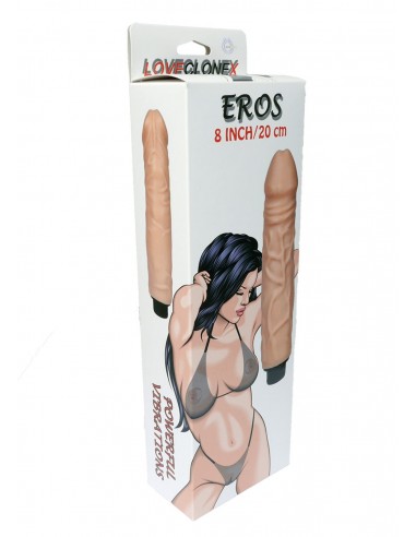 Realistyczny W Dotyku Wibrator Eros-Loveclonex 8""""-Vibration - Wibratory Realistyczne - 2