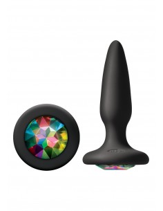 Plug-GLAMS MINI RAINBOW GEM - Korki analne silikonowe - 1