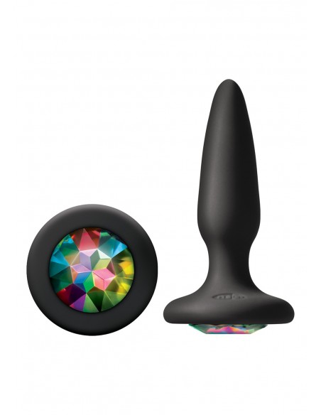 Plug-GLAMS MINI RAINBOW GEM - Korki analne silikonowe - 1