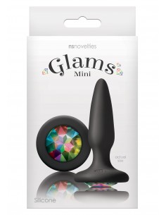 Plug-GLAMS MINI RAINBOW GEM - Korki analne silikonowe - 1 2