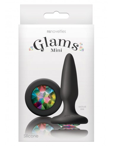 Plug-GLAMS MINI RAINBOW GEM - Korki analne silikonowe - 2